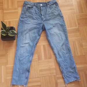 High waist crop mom Jean's